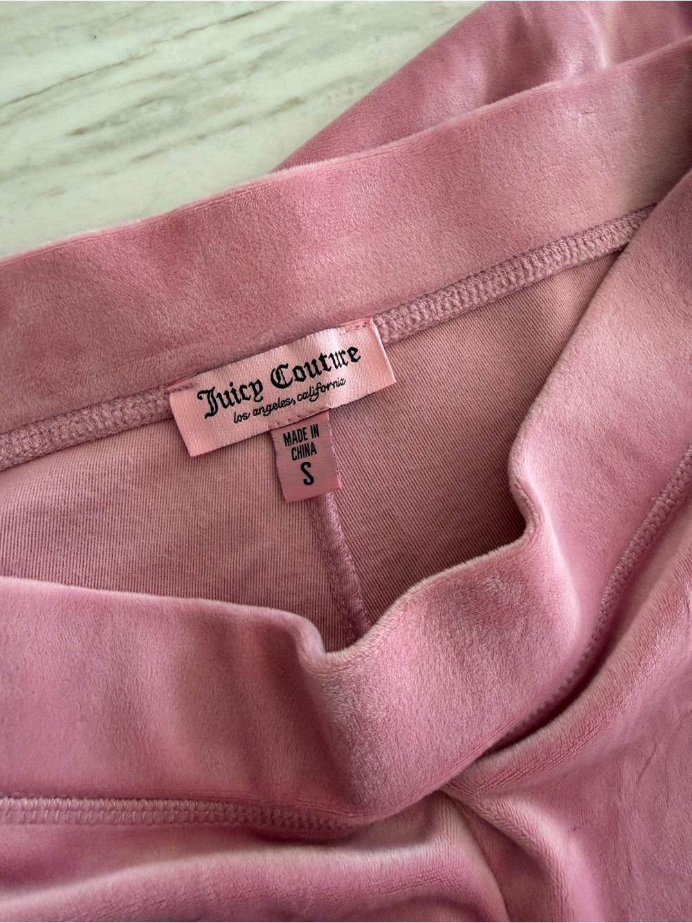 Juicy Couture OG Luxe Pink Velour Rhinestone Logo Tracksuit Set - Picture 11 of 12